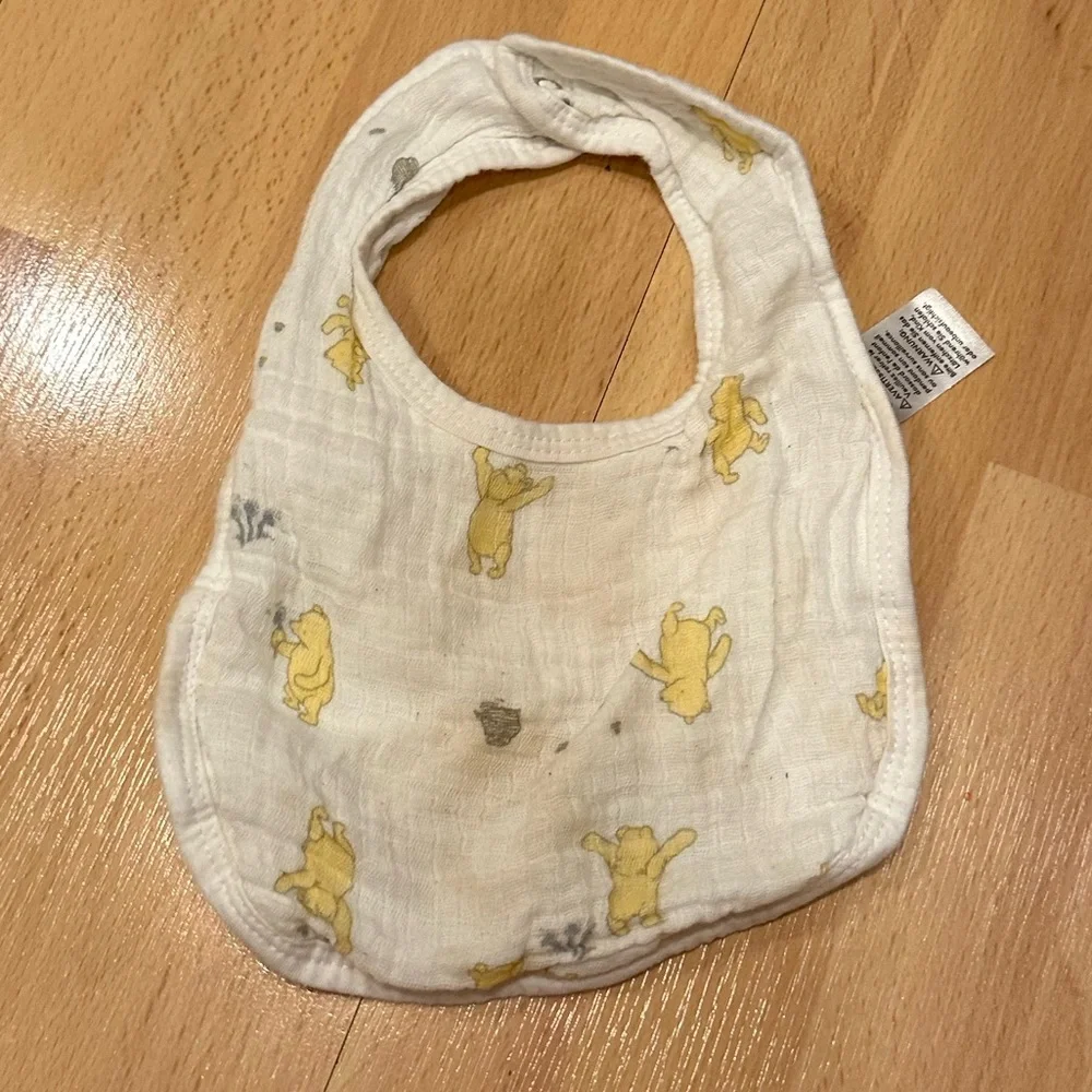 Winnie the Pooh bib by Aden and anais for baby disney